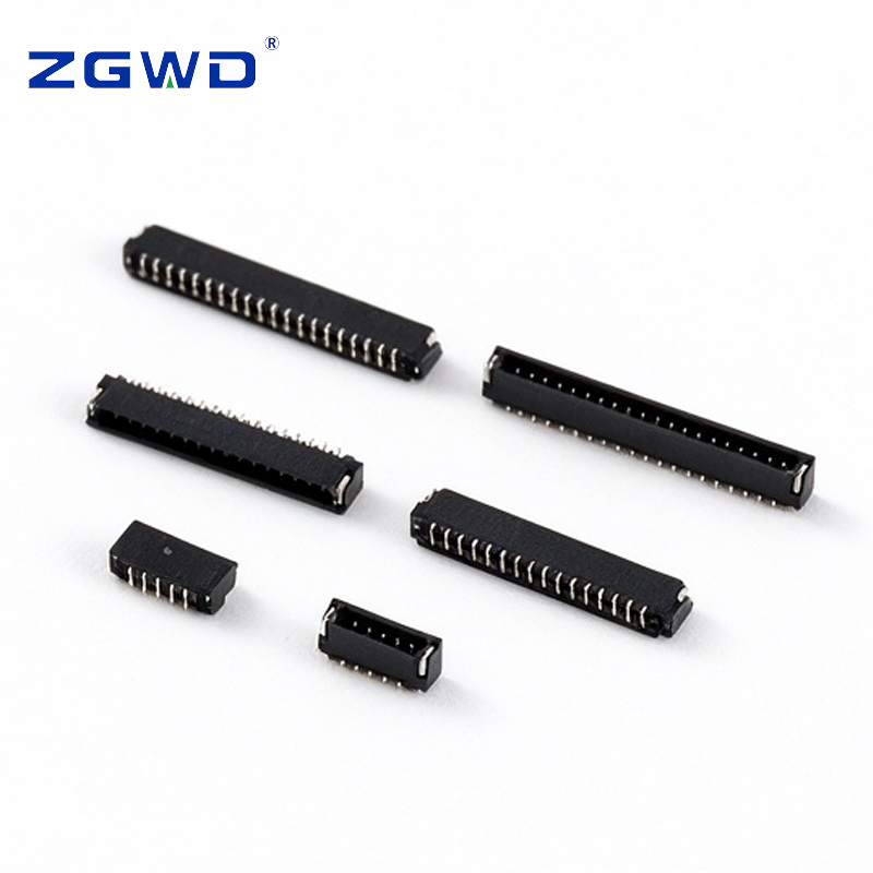 DF52 Type 0.8mm Pitch Right Angle Wire to Board Connector 0.8mm Pitch And 1.0mm Pitch